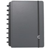 Caderno Inteligente Médio Basic Grey 80 Folhas 90g