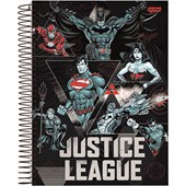 Caderno Universitário 15 Matérias 240F Liga da Justiça Dark Capa Sortida Jandaia
