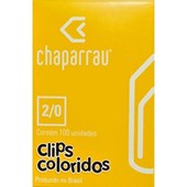 CLIPES METÁLICOS COLORIDOS 2/0 100P CHAPARRAU