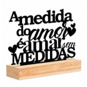 ENFEITE DE MESA 26,5x20,5CM - A MEDIDA DO AMOR - BRASFOOT ENFEITE DE MESA 26,5x20,5CM - A MEDIDA DO AMOR - BRASFOOT