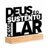 ENFEITE DE MESA 26,5x20,5CM - DEUS E O SUSTENTO - BRASFOOT ENFEITE DE MESA 26,5x20,5CM - DEUS E O SUSTENTO - BRASFOOT