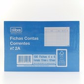 Ficha Conta Corrente N°2 4x6 100F Tilibra
