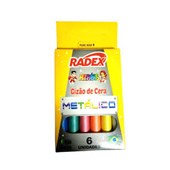 Gizão de Cera Metalico 6 Cores Radex