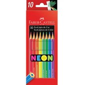 Lápis de Cor 10 Cores Neon Faber Castell