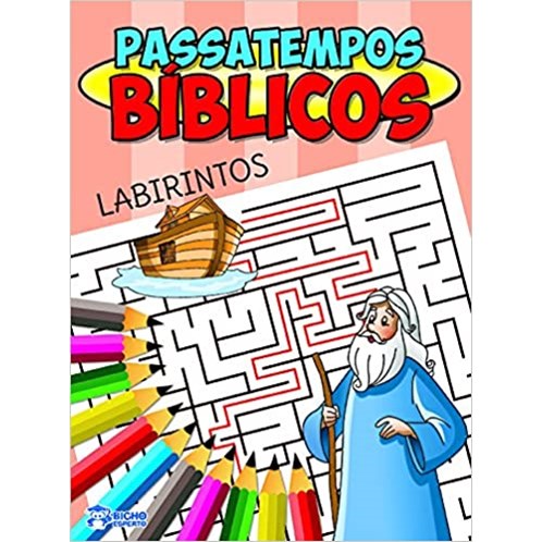 LIVRO PASSATEMPOS BIBLICOS LABIRINTOS BICHO ESPERTO