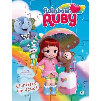 LIVRO QUEBRA CABEÇA RAINBOW RUBY - CIENTISTA EM ACAO - CIRANDA CULTURAL