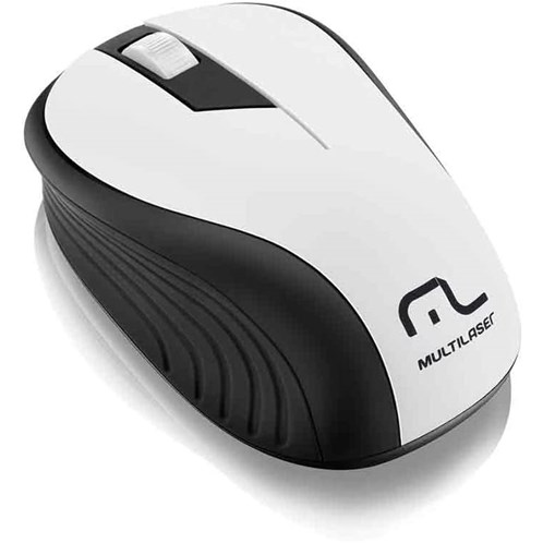 Mouse Sem Fio 2.4Ghz USB Preto e Branco MO216 Multilaser