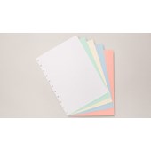 Refil Medio Sem Pauta Colorido 50 Folhas 80g Caderno Inteligente