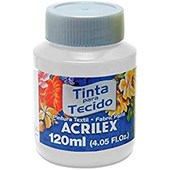 TINTA TECIDO FOSCA 120ML BRANCO (519) ACRILEX